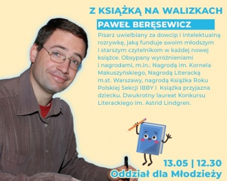 Z książką na walizkach - Paweł Beręsewicz